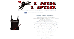Desktop Screenshot of ithinkispider.com